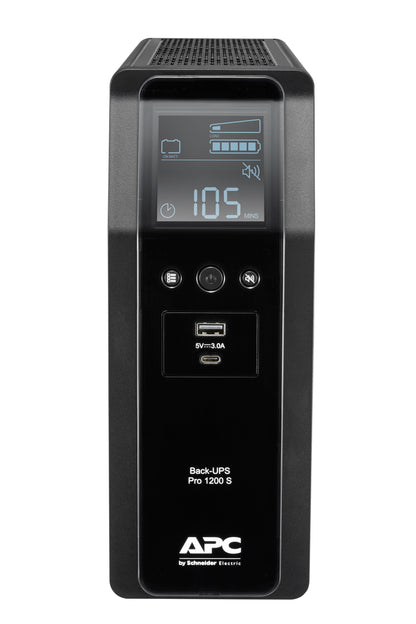 APC Back-UPS Pro BR1200SI 1200VA/720W Line-Interactive UPS, 8 IEC C13, Tower