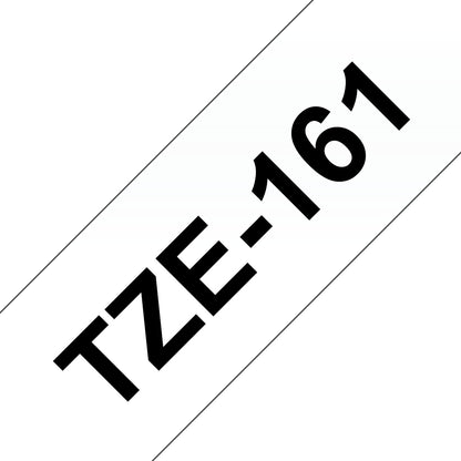 Brother TZe-161 Black on Transparent Laminated Tape, 36mm x 8m
