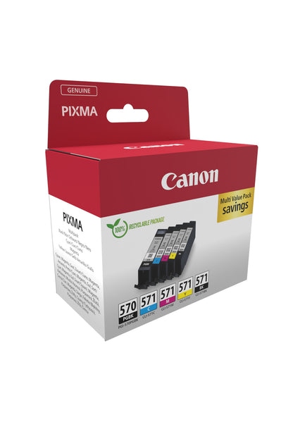 Canon 0372C006 Genuine 4-Colour Ink Multipack, image 2
