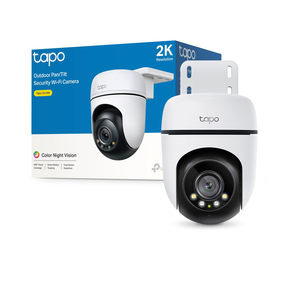 TP-Link Tapo Outdoor Pan/Tilt Security Wi-Fi Camera, White, Black, image 6