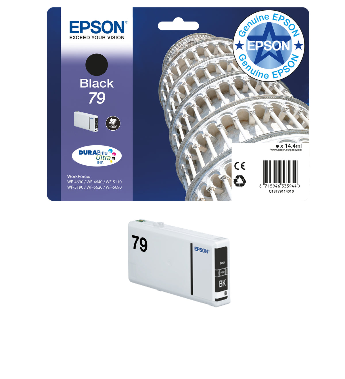 Epson 79XL Genuine Magenta High-Yield Ink Cartridge, image 3