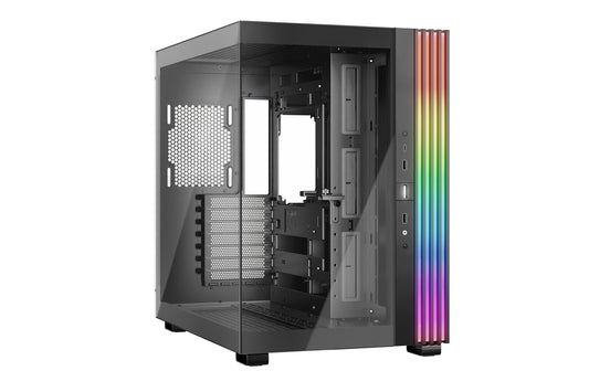 Be Quiet! Light Base 600 DX ARGB Gaming Case w/ Glass Front & Side, ATX, Invertible, 1.33M ARGB Strip & Controller, USB-C, Asus BTF Compatible, Black
