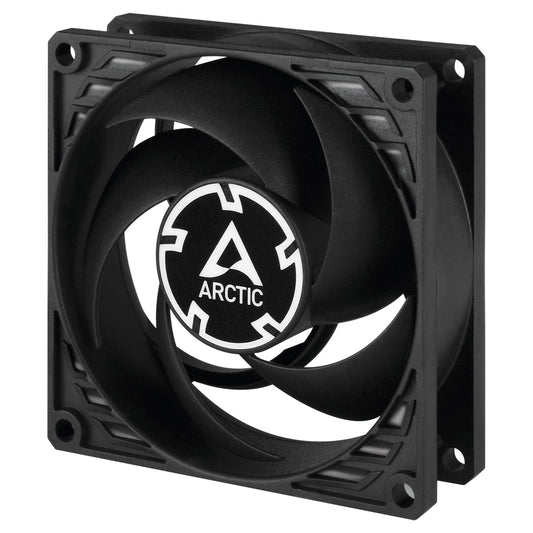 ARCTIC P8 Pressure Optimised 80mm Case Fan, Black, Fluid Dynamic, 3000 RPM