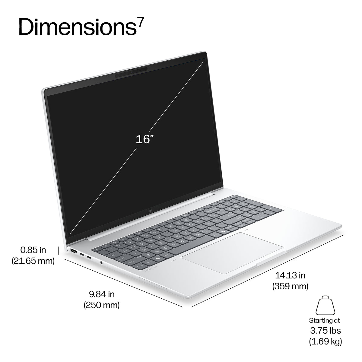 HP EliteBook 8 G2i 16" Laptop – Core Ultra 7 355, 32GB, 512GB SSD, image 6