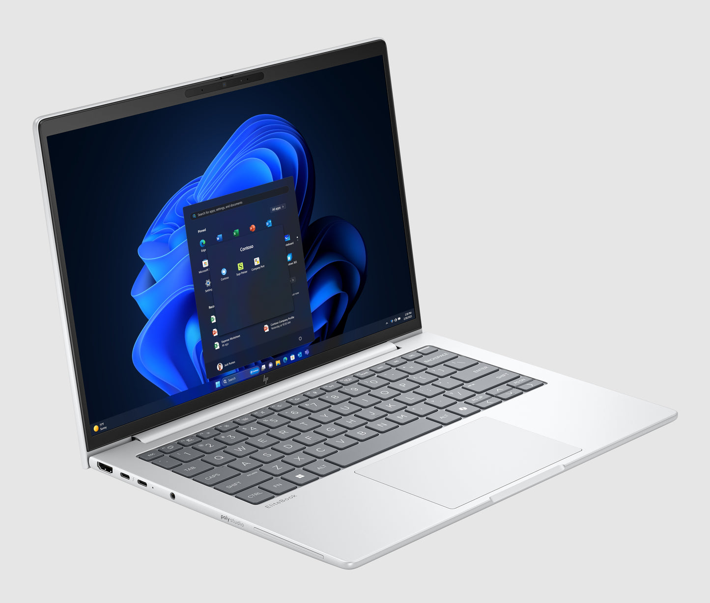 HP EliteBook 8 G1i AI Wolf Pro Security Edition Intel Core Ultra 5 225U Laptop 35.6 cm (14") WUXGA 24 GB DDR5-SDRAM 512 GB SSD Wi-Fi 6E (802.11ax) Windows 11 Pro AI PC Silver