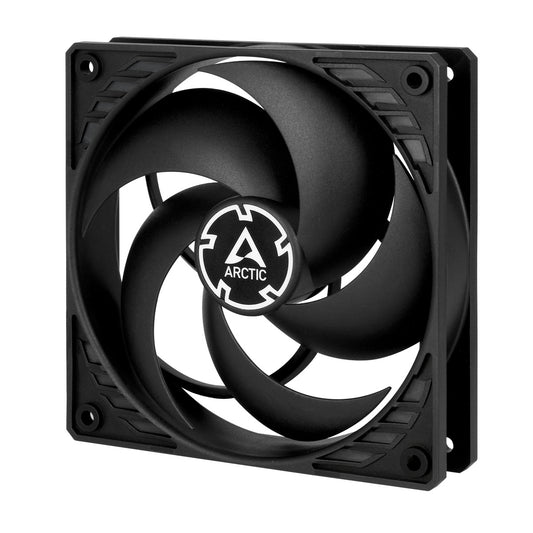 ARCTIC P12 Silent Pressure Optimised 120mm Case Fan, Black, Fluid Dynamic, 1050 RPM