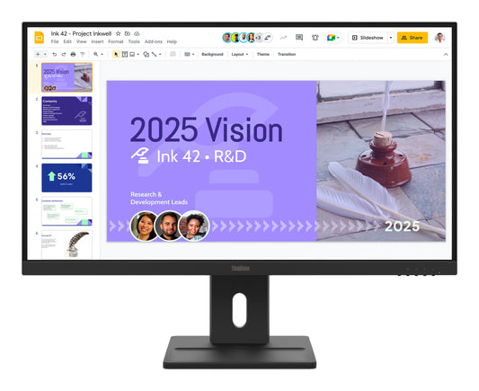 Lenovo ThinkVision E27Q-40 Monitor 27" QHD IPS Monitor, 100Hz
