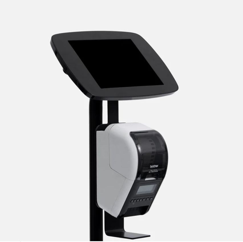 Bouncepad Floorstanding with Brother Printer mount tablet security enclosure Black 32.8 cm (12.9")
