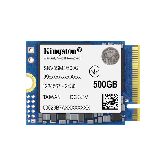 Kingston 500GB NV3 M.2 NVMe Gen4 SSD, M.2 2230, PCIe4, R/W  5000/3000 MB/s