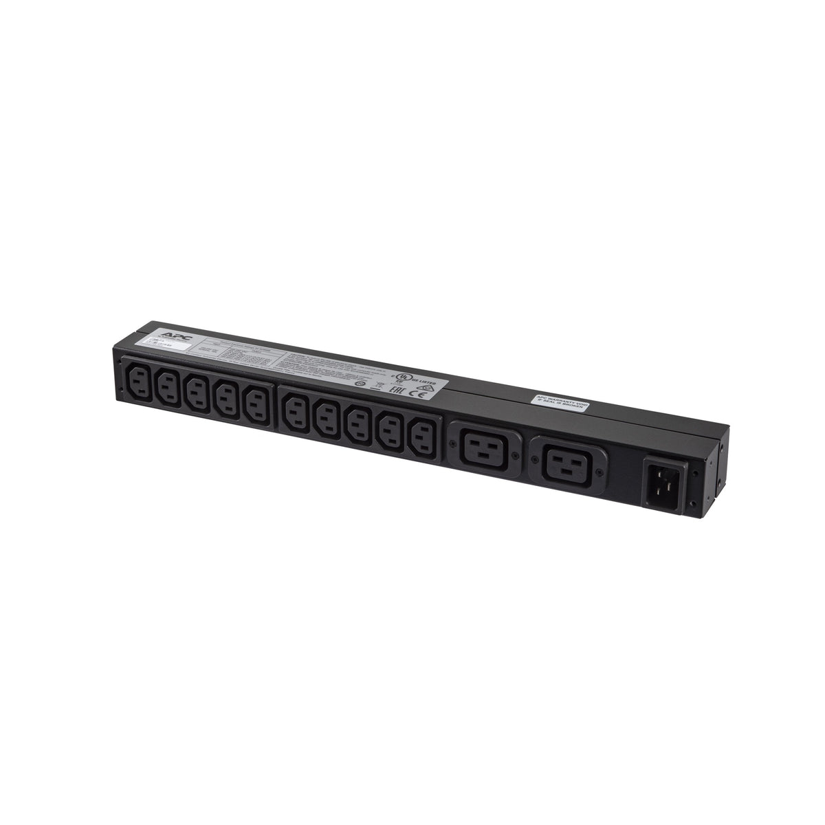 APC RACK PDU BASIC 1 U 16A 230V Power Distribution Unit (PDU) 12 AC outlet(s) 0U/1U Black, image 3