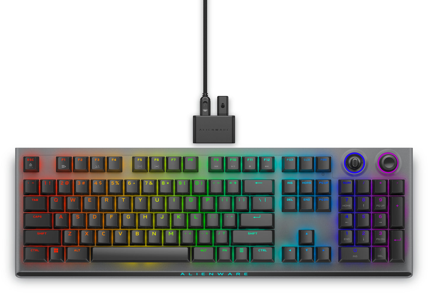 Alienware Tri-Mode AW920K keyboard Gaming USB + RF Wireless + Bluetooth Grey