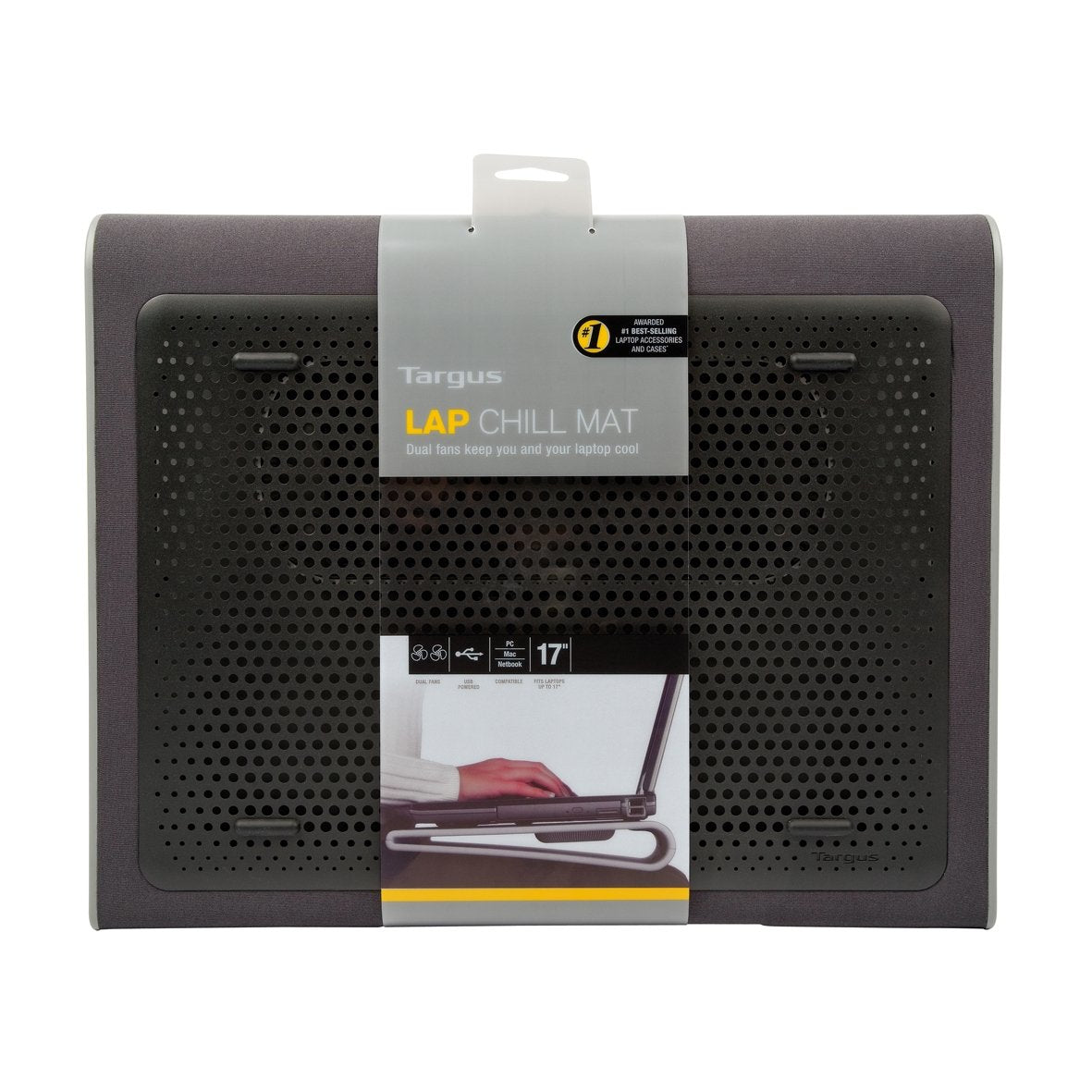 Targus AWE55GL Laptop Cooling Pad 17" 1900 RPM Black, Grey, image 7