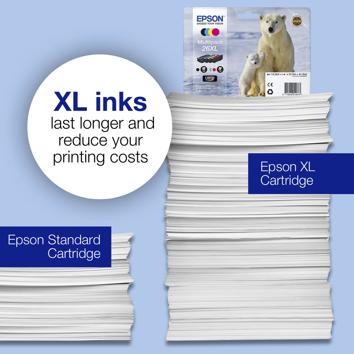 Epson 26XL Genuine 4-Colour High-Yield Ink Multipack, image 6