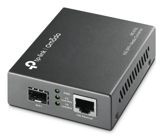 TP-LINK (MC420L) Omada 10G Multi-Gigabit SFP Media Converter, Auto-negotiation of Half-Duplex / Full-Duplex