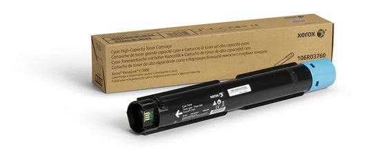 Xerox C7000 Genuine Cyan High-Yield Toner Cartridge, 10,100 Pages