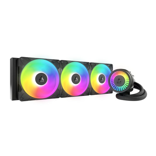 ARCTIC Liquid Freezer III Pro A-RGB 420mm Liquid CPU Cooler, P14 Pro PWM Fans & PWM Controlled Pump, Black
