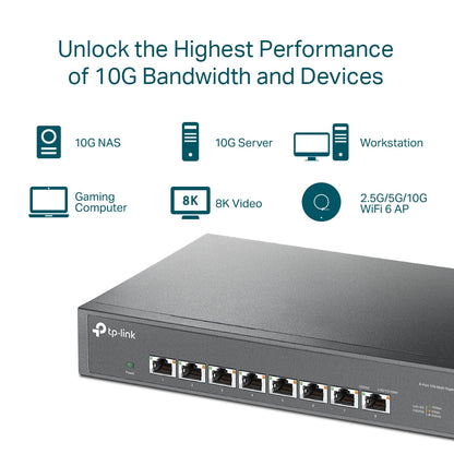 TP-Link 8-Port 10G Desktop/Rackmount Switch Unmanaged, image 4