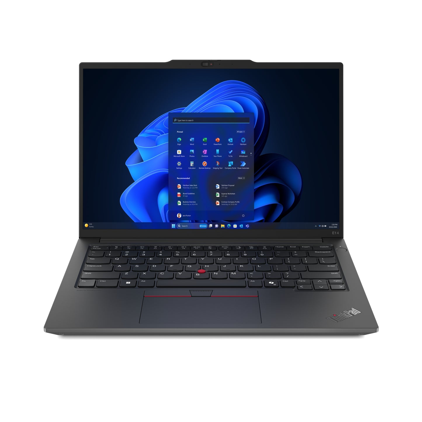 Lenovo ThinkPad E14 Gen 6 21M3, 14" IPS, Ryzen 5 7535HS, 16GB DDR5, 256GB SSD, No Optical, USB4, 1080p Webcam, Backlit KB, Windows 11 Pro