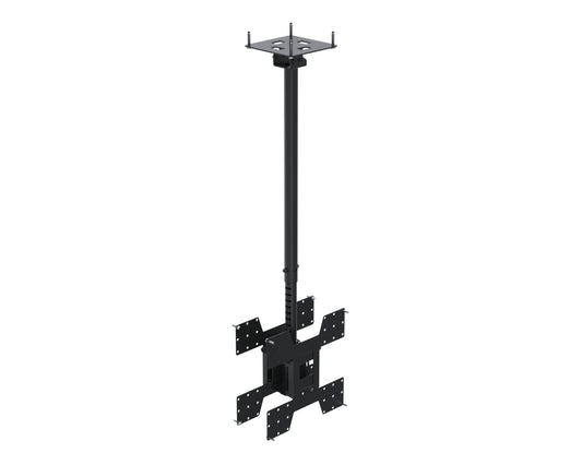 Ergonomic Solutions SpacePole Digital Signage Back to back, telescopic ceiling mount for screens up to 75" (VESA 200 to VESA 400)