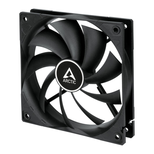 ARCTIC F12 Low Noise 120mm Case Fan, Black, 9 Blades, Fluid Dynamic, 1350 RPM