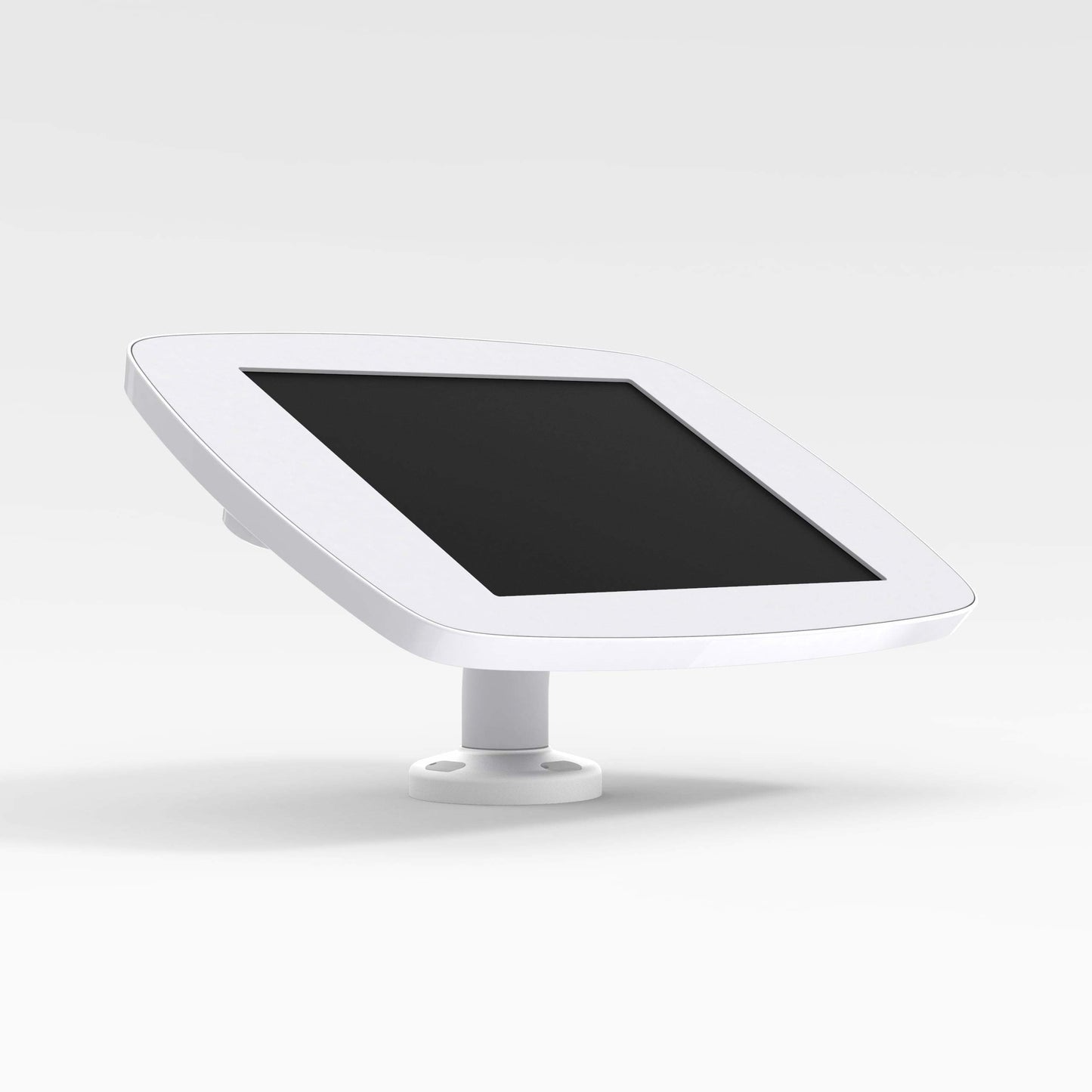 Bouncepad Swivel Desk | Apple iPad 8th Gen 10.2 (2020) | White | Exposed Front Camera and Home Button |