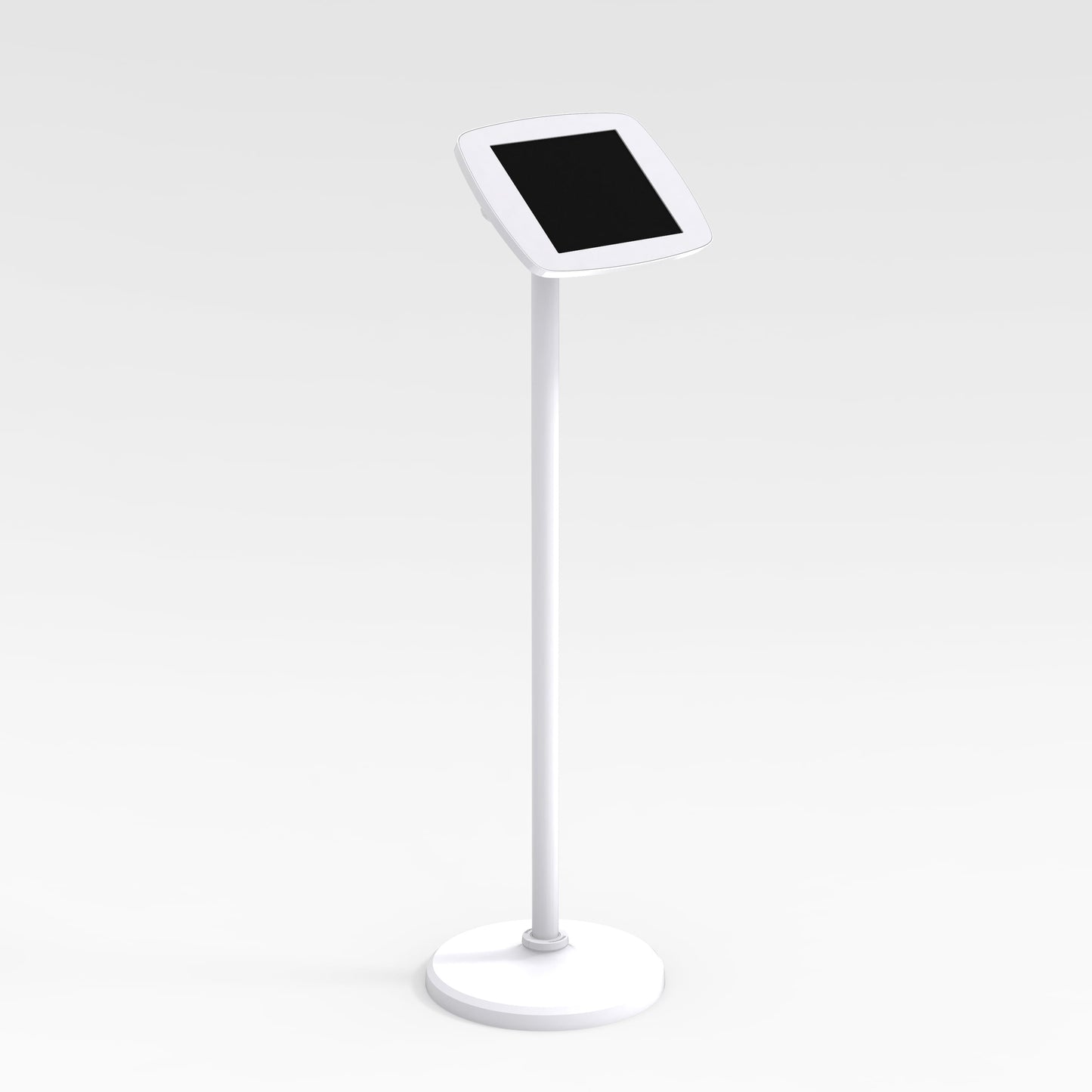 Bouncepad Floorstanding | Apple iPad 8th Gen 10.2 (2020) | White | Exposed Front Camera and Home Button |