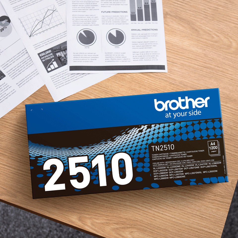 Brother TN-2510 Genuine Black Toner Cartridge, 1,200 Pages, image 5