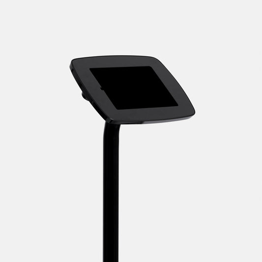 Bouncepad Original Floorstanding Slim with USB Cable | Exposed Front Camera and Home Button | Black | Samsung Galaxy Tab A9 and A11 8.7 Inch (2023 - 2025)