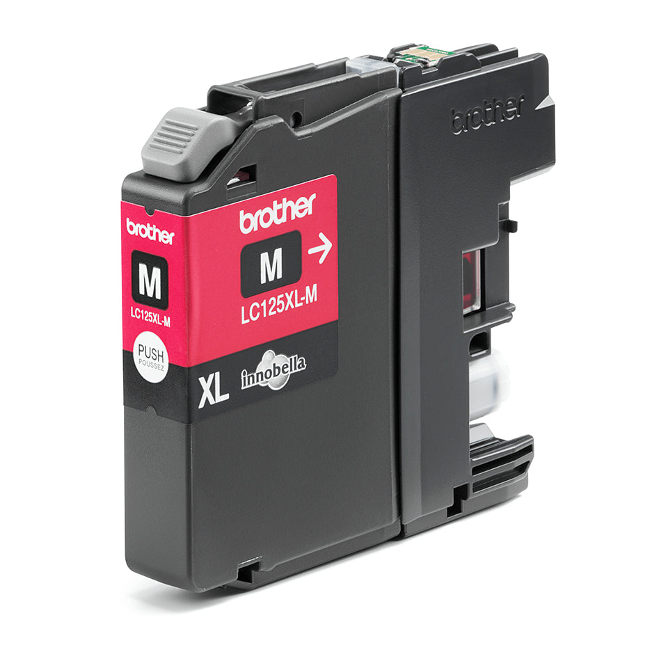 Brother LC-125XLM Genuine Magenta High-Yield Ink Cartridge, 1,200 Pages, image 3