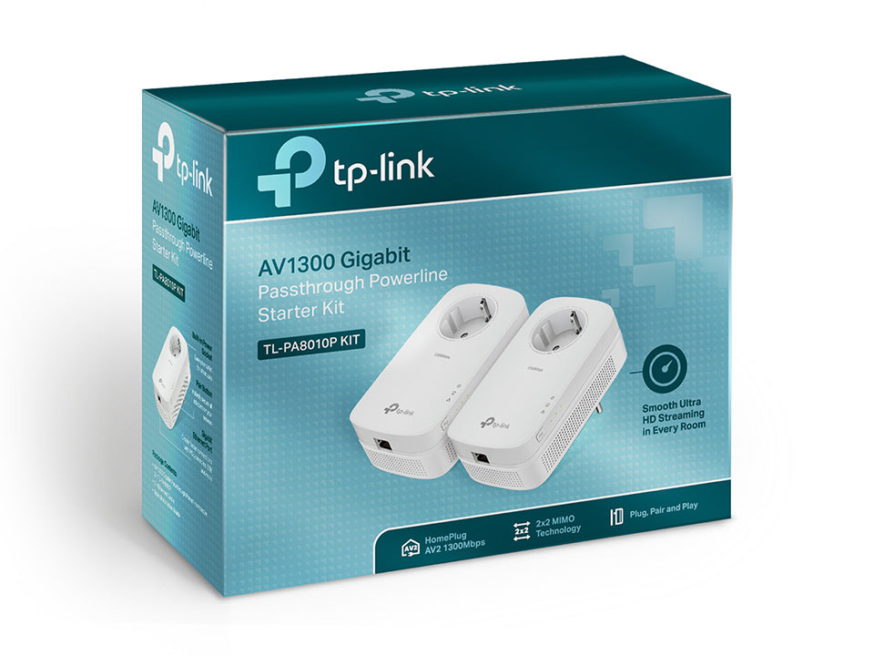 TP-Link TL-PA8010P KIT PowerLine Network Adapter 1300 Mbit/s Ethernet LAN White 2-Pack, image 2
