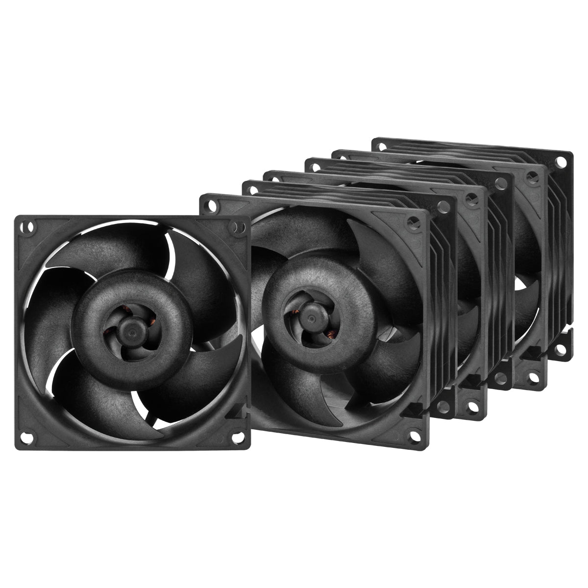 ARCTIC S8038-7K 80mm PWM Server Fans (4 Pack), Continuous Operation, Dual Ball Bearing, 500-7000 RPM