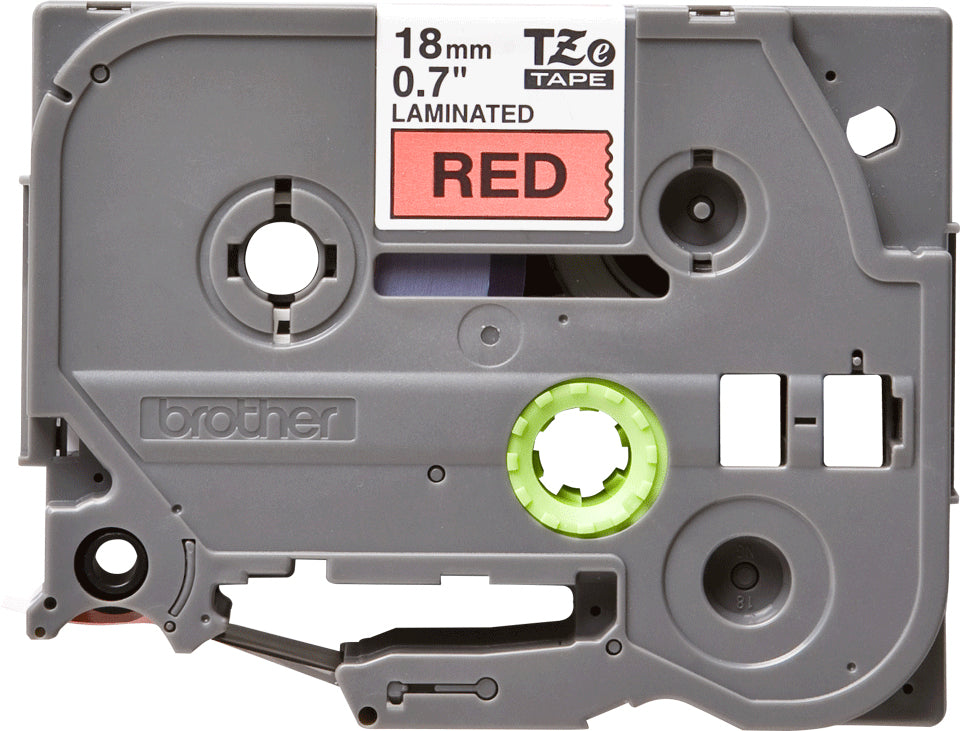 Brother TZe-441 Black on Red Laminated Tape, 18mm x 8m, image 3