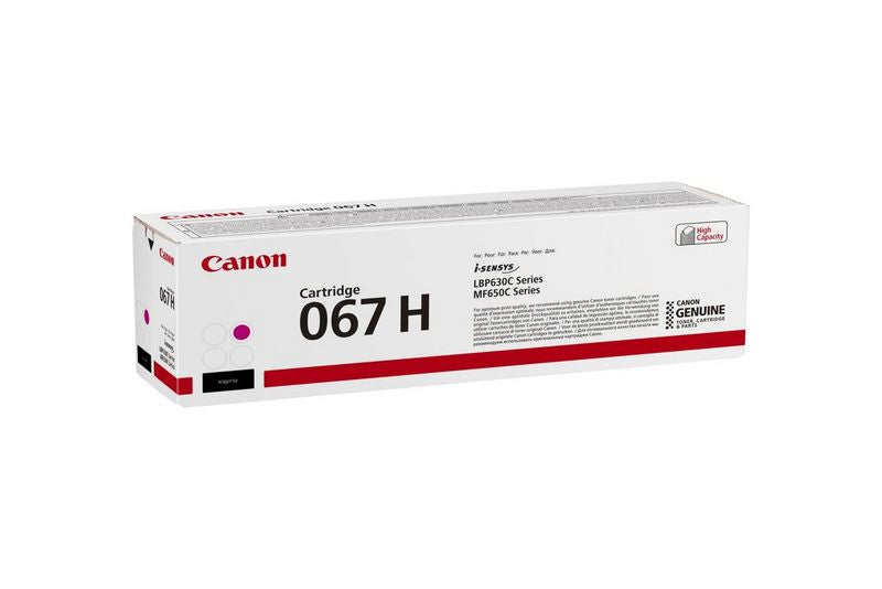 Canon 067H Genuine Magenta Toner Cartridge, 2,350 Pages, image 2