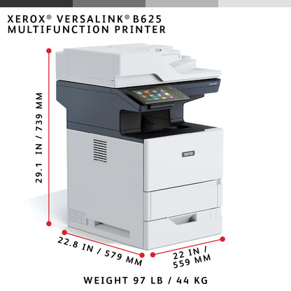 Xerox VersaLink B625 A4 61ppm Duplex Copy/Print/Scan/Fax PS3 PCL5e/6 2 Trays 650 Sheets, image 6