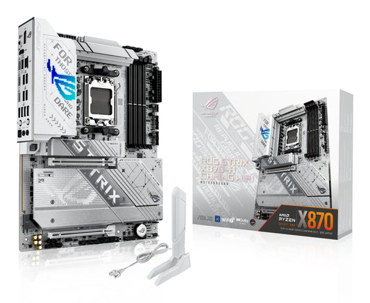 Asus ROG STRIX X870-A GAMING WIFI, AMD X870, AM5, ATX, 4 DDR5, HDMI, DP, 2 USB4, Wi-Fi 7, 2.5G LAN, PD 30W, RGB, 4x M.2