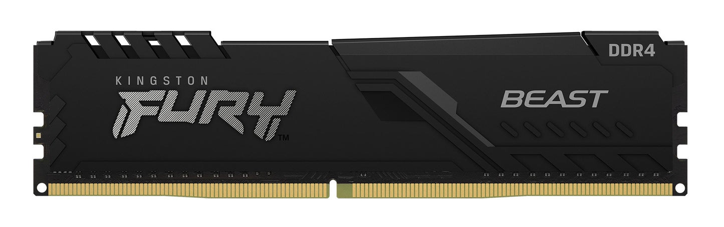 Kingston Fury Beast 8GB, DDR4, 3200MHz (PC4-25600), CL16, XMP, DIMM Memory