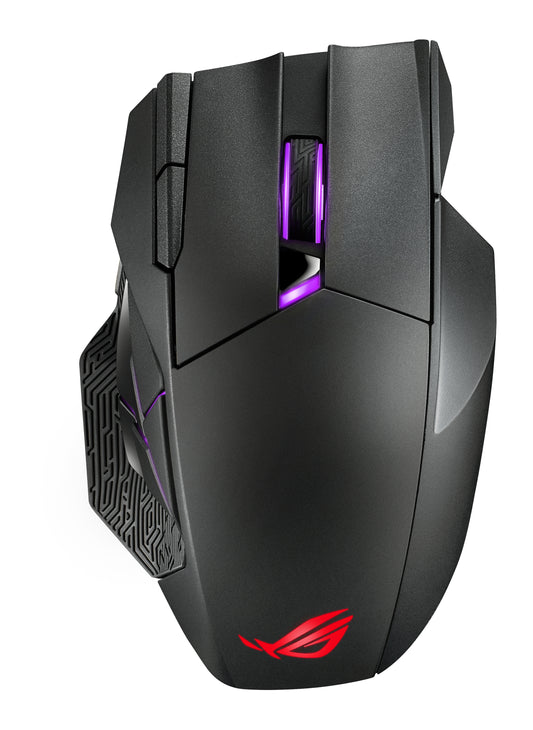 Asus ROG Spatha X Gaming Mouse, Wired/Wireless, 19,000 DPI, 12 Programmable Buttons, RGB LED