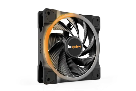 Be Quiet! (BL073) Light Wings 120mm PWM ARGB High Speed Case Fan, Rifle Bearing, 18 LEDs, Front & Rear Lighting, Up to 2500 RPM
