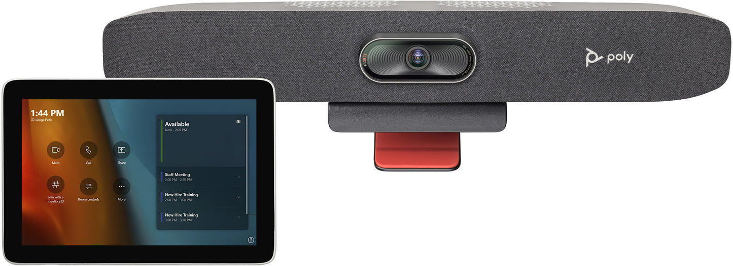 HP Poly Studio Small Room Kit for MS Teams: Studio R30 USB Video Bar with GC8 (ABU)