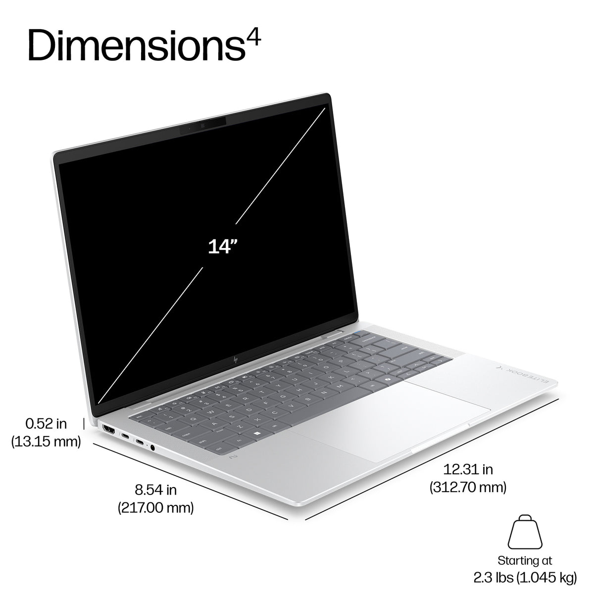 HP EliteBook X G2q 14" Laptop – 32GB, 512GB SSD, image 4
