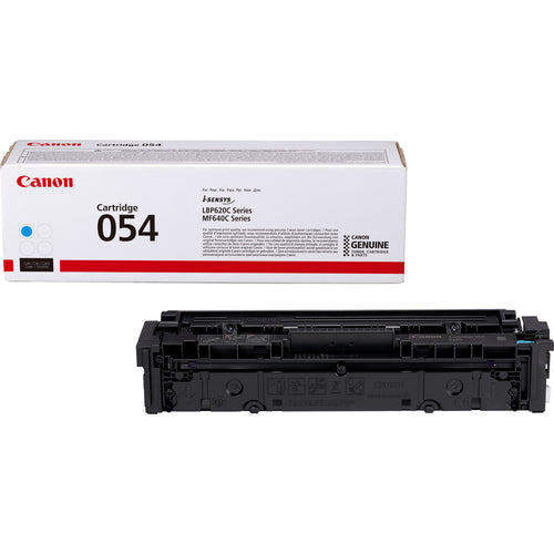 Canon 054 Genuine Cyan Toner Cartridge, 1,200 Pages