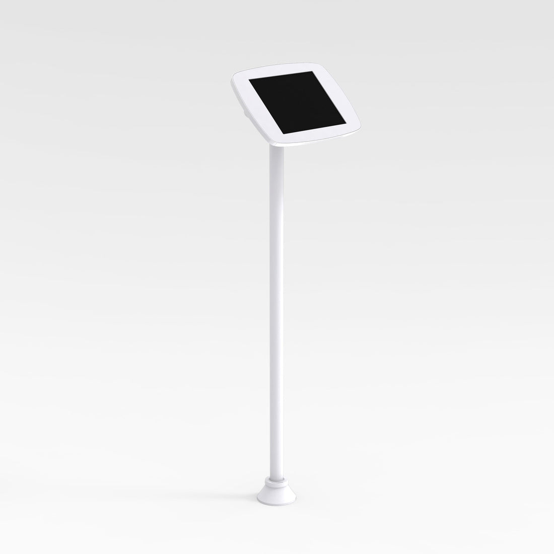 Bouncepad Original Floorstanding Slim (inc USB Cable) | Apple iPad 10th Gen 10.9 (2022) | White | Covered Front Camera and Home Button
