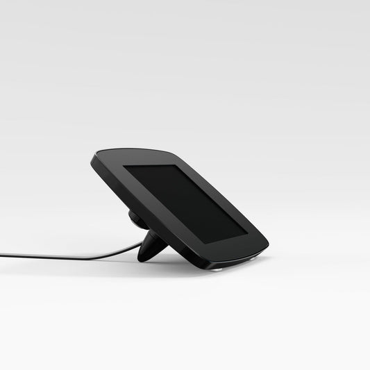 Bouncepad Lounge with Reinforced USB Cable | Apple iPad Mini 6th Gen | Black | Exposed Front Camera and Home Button