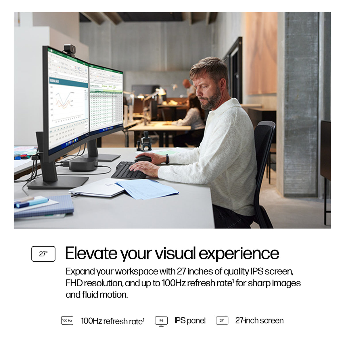 HP Series 3 Pro 27 inch FHD Monitor - 327ph 27" Full HD IPS Monitor, 100Hz, image 5