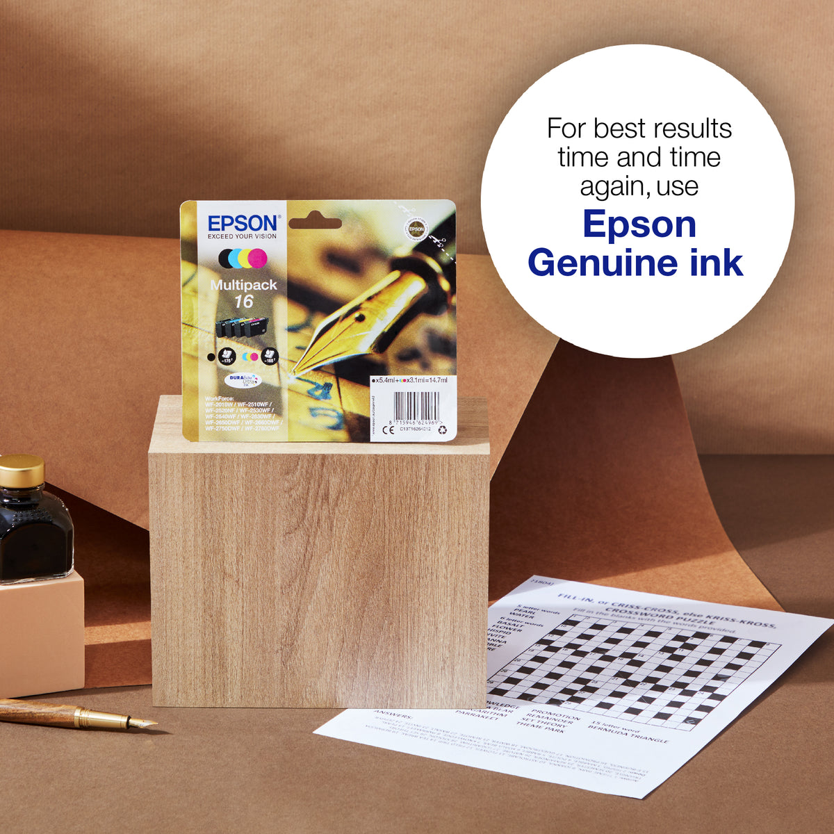 Epson 16 Genuine Yellow Ink Cartridge, 165 Pages, image 2