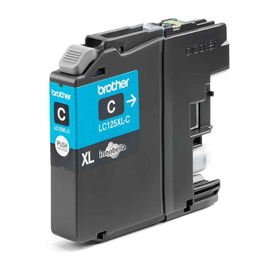 Brother LC-125XLC Genuine Cyan High-Yield Ink Cartridge, 1,200 Pages, image 4