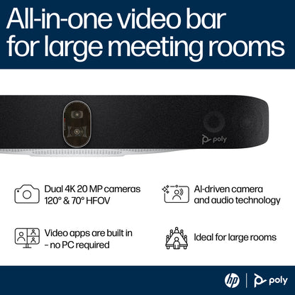 HP Studio X72 All-In-One Video Bar, image 3