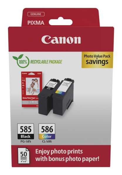 Canon PG-585 Genuine 4-Colour Ink Multipack