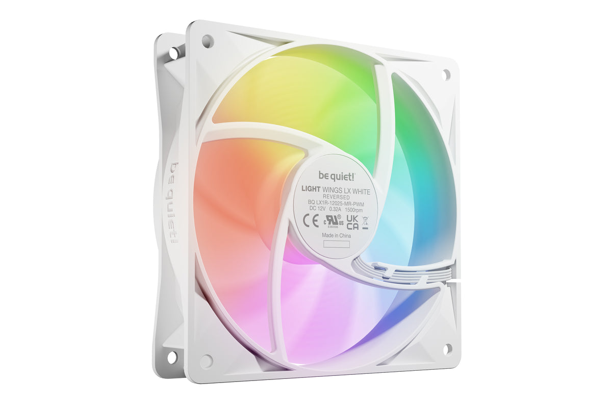 be quiet! Light Wings LX 120 mm PWM Reverse White Computer case Fan 12 cm, image 4