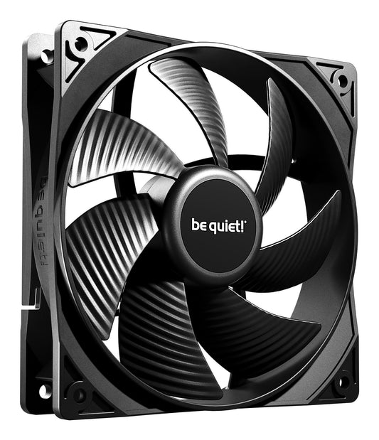 Be Quiet! BL141 Pure Wings 3 120mm PWM Case Fans (3 Pack), Rifle Bearing, 1600 RPM, Black